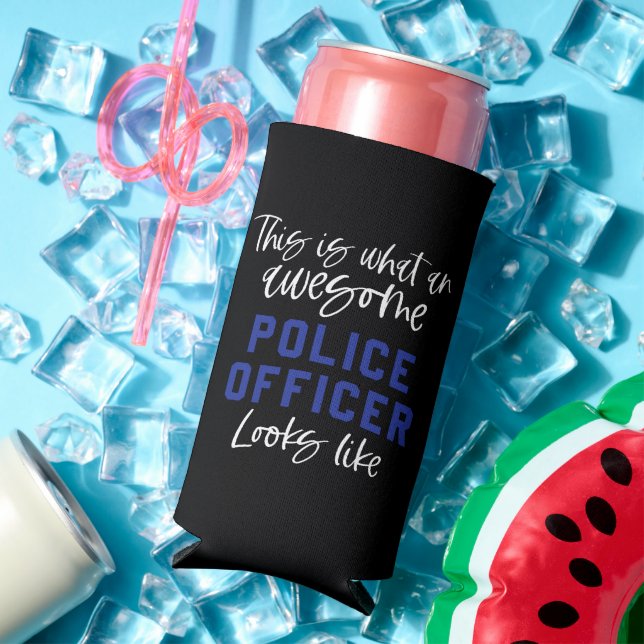 Phantastischer Polizeibeamter Funny Police Selters Dosenkühler (In Situ Sommer)