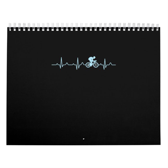 phantastischer Radfahrer Herzschlag Mountainbike Kalender (Titelbild)