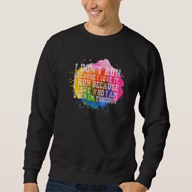 Phantastischer Runner: Zitat, das ich nicht laufe, Sweatshirt (Vorderseite)