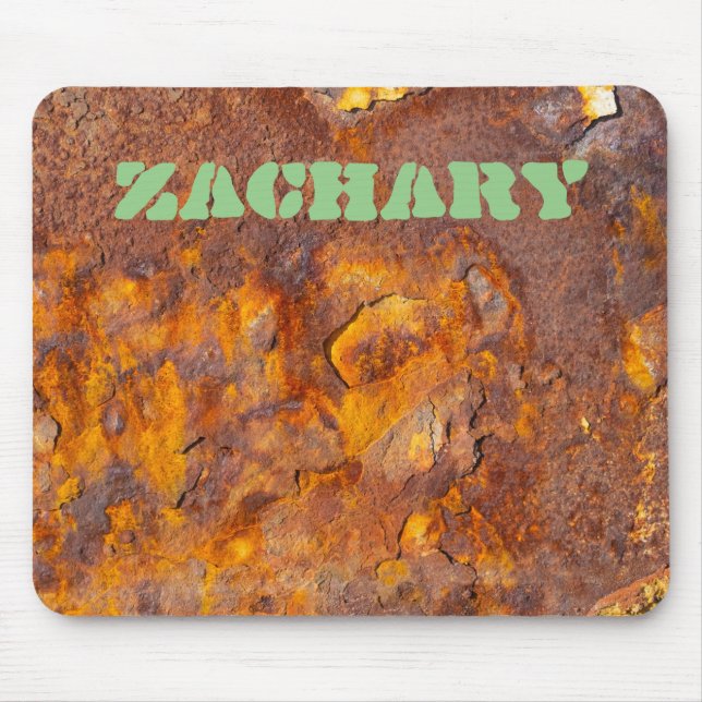 Phantastischer Rusty Iron Individuelle Name Mousepad (Vorne)