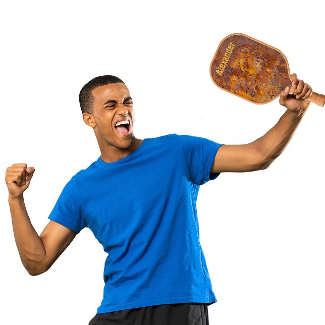 Phantastischer Rusty Iron Individuelle Name Pickleball Schläger (Von Creator hochgeladen)