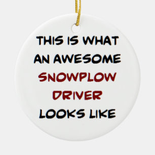 phantastischer Schneefahrer Keramik Ornament