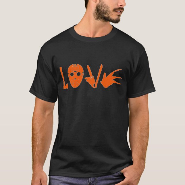 Phantastischer Serienmörder Liebe Halloween Holida T-Shirt (Vorderseite)