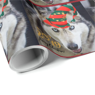 Phantastischer sibirischer Husky Weihnachtsgebäck Geschenkpapier