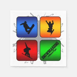 Phantastischer Snowboardungsstil Serviette