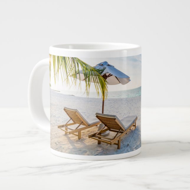 Phantastischer Sonnenuntergang Jumbo-Tasse (Vorderseite Links)