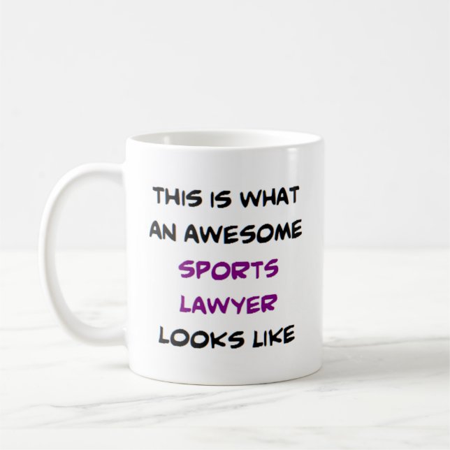 phantastischer Sportanwalt Kaffeetasse (Links)