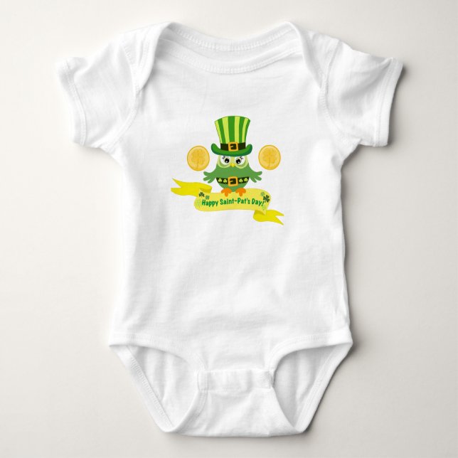 Phantastischer St. Patrick's Day Baby Strampler (Vorderseite)