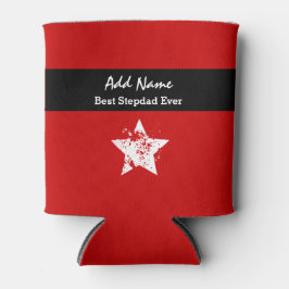 Phantastischer STEPDAD Modernes Rot mit schwarzer  Dosenkühler