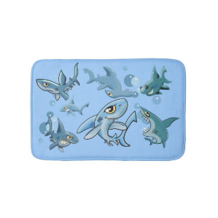 Phantastischer, stupendlicher, großartiger Haischi Badematte
