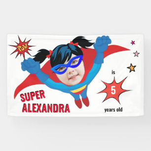 Phantastischer Superheld Tremendous Geburtstagsges Banner