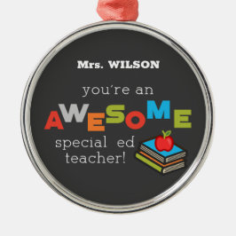 Phantastischer Tag der Bildung Lehrer Ornament Aus Metall