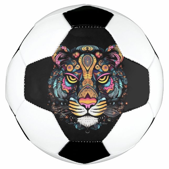 Phantastischer Tigerkopf Fußball (Vorderseite)