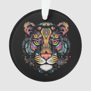 Phantastischer Tigerkopf Ornament