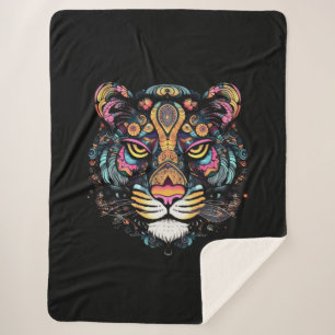 Phantastischer Tigerkopf Sherpadecke