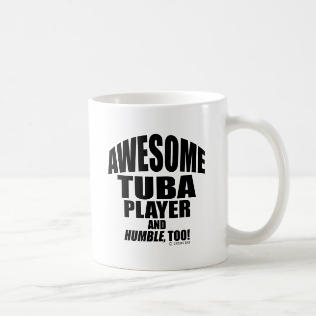 Phantastischer Tuba-Player Kaffeetasse (Rechts)