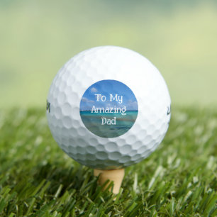 Phantastischer Vater Bermuda Türkis Wasser Golfball