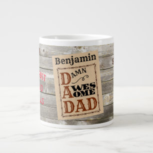 Phantastischer Vater Western ThemenIndividuelle Na Jumbo-Tasse