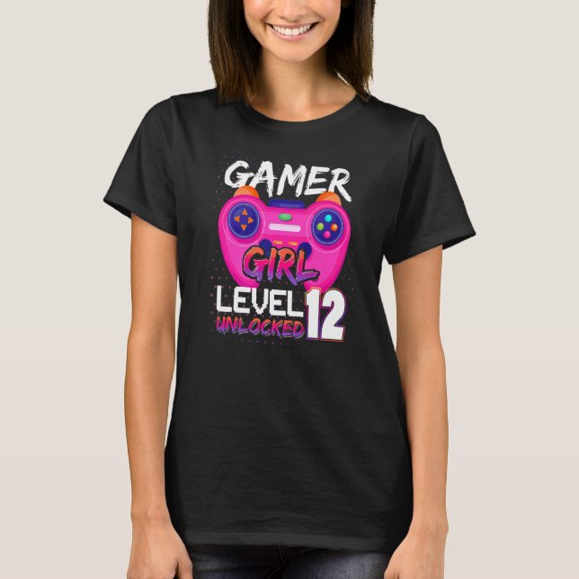 Phantastischer Videospielecontroller Stufe 12 Ents T-Shirt (Vorderseite)