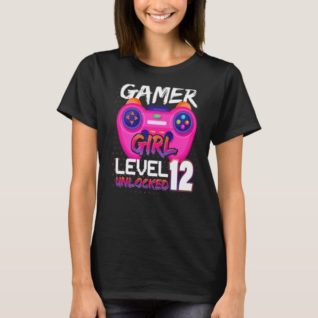Phantastischer Videospielecontroller Stufe 12 Ents T-Shirt (Vorderseite)