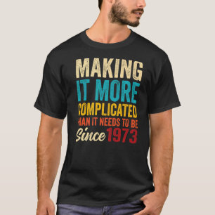 Phantastischer Vintager Geburtstag Geboren 1973 fü T-Shirt