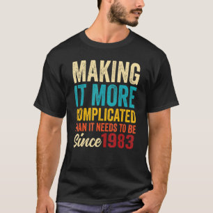 Phantastischer Vintager Geburtstag Geboren 1983 fü T-Shirt