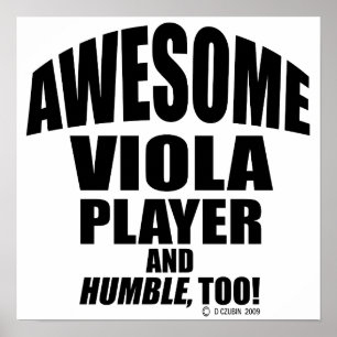 Phantastischer Viola Player Poster