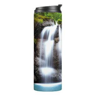 Phantastischer Wasserfall Thermosbecher