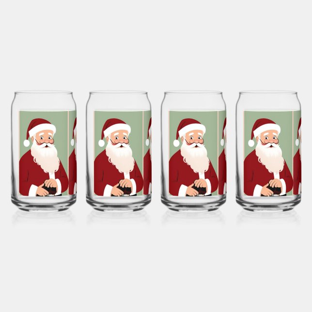 Phantastischer Weihnachtsmann Dosenglas (Vorderseite)