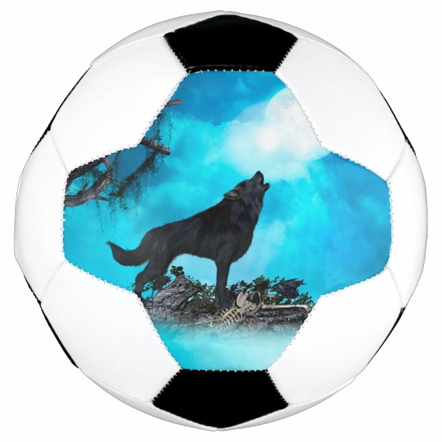 Phantastischer Wolf Fußball (Vorderseite)