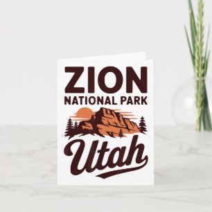 Phantastischer Zion Nationalpark Inspiriert Utah A Karte