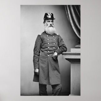 Phantastischer Ziviler Kriegsbart, 1860er Poster