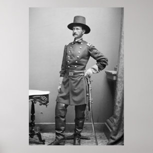 Phantastischer Ziviler Kriegshut, 1860er Poster