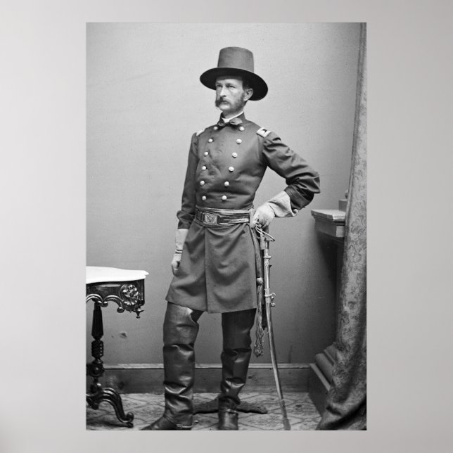 Phantastischer Ziviler Kriegshut, 1860er Poster (Vorne)