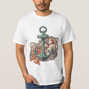 Phantastisches Anchor Comic Style Maritime Adventu T-Shirt
