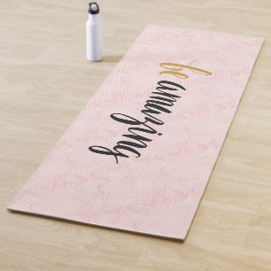 Phantastisches Aquarellfarbenrosa Yogamatte