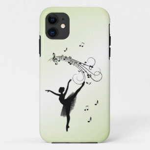 Phantastisches Ballerina-Tanzen mit Music Green Case-Mate iPhone Hülle