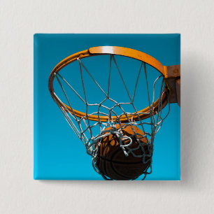 Phantastisches Basketballdesign Button