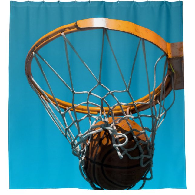 Phantastisches Basketballdesign Duschvorhang (Vorderseite)