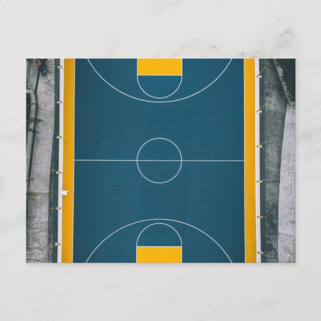 Phantastisches Basketballdesign Postkarte (Vorderseite)
