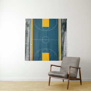Phantastisches Basketballdesign Wandteppich