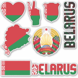 Phantastisches Belarus - Staatssymbole Aufkleber