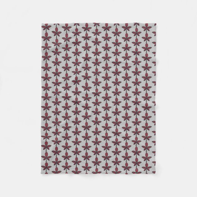 phantastisches Blatt Fleecedecke (Vorderseite)
