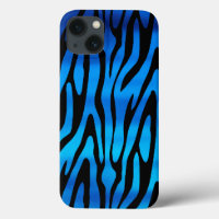 Phantastisches Blau- und Schwarz-Zebrastreifen-Mus