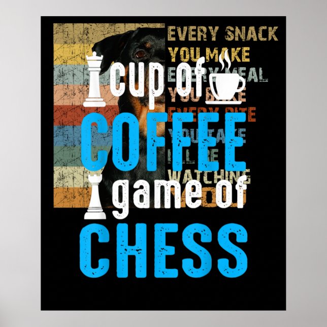 Phantastisches Brettspiel - Kaffeespiel Poster (Vorne)