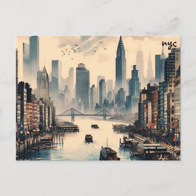 phantastisches Buy Map nyc Masse Postkarten (Vorderseite)