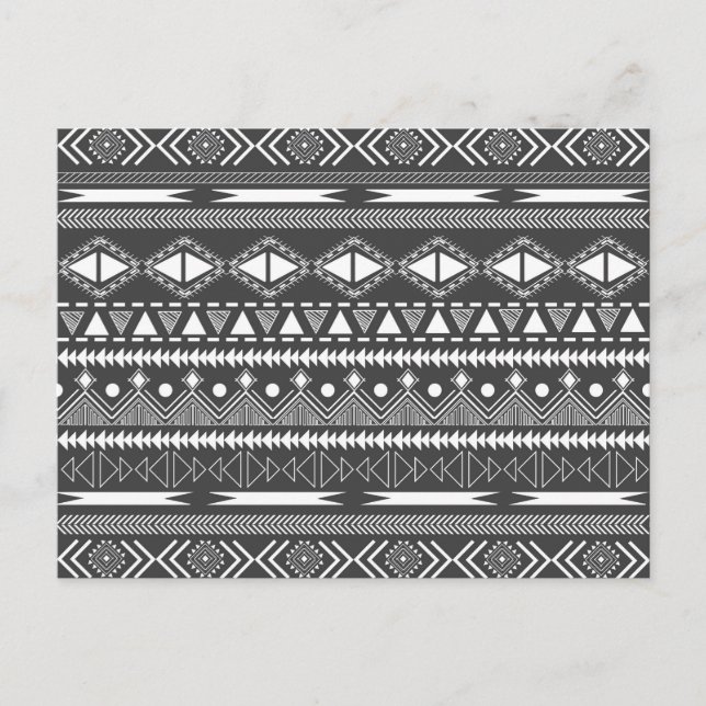 Phantastisches Cool trendy Aztec Stammesandenmuste Postkarte (Vorderseite)