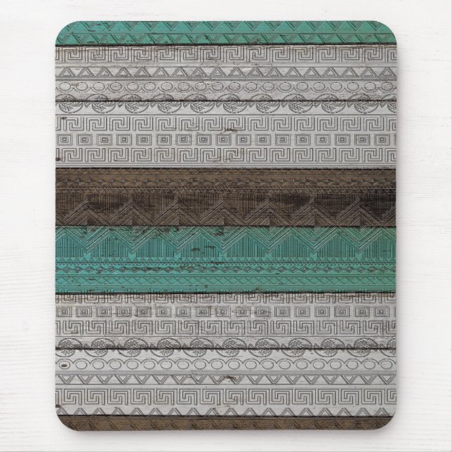 Phantastisches cooles Aztec geometrisches Muster Mousepad (Vorne)