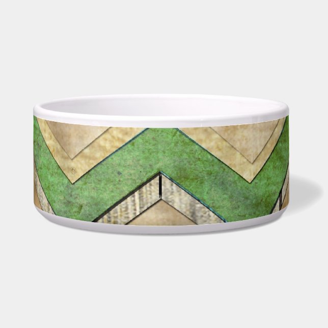 Phantastisches cooles Zickzack Zickzack-Muster Napf (Vorderseite)