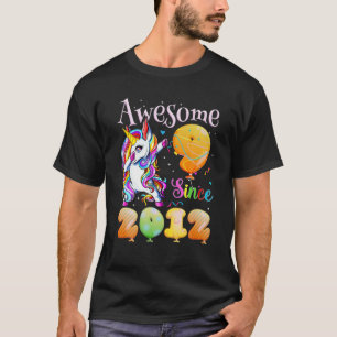 Phantastisches Dabbing Einhorn Geburtstag 9 Jahre T-Shirt